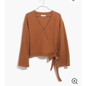 Madewell Texture and Thread Wrap top